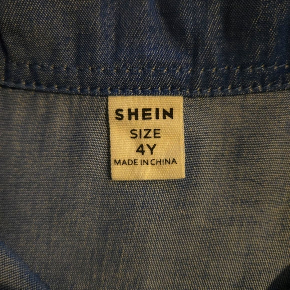 Toddler Girl Ombre Ruffle Trim Mesh Hem Shirt Dress - Picture 5 of 6